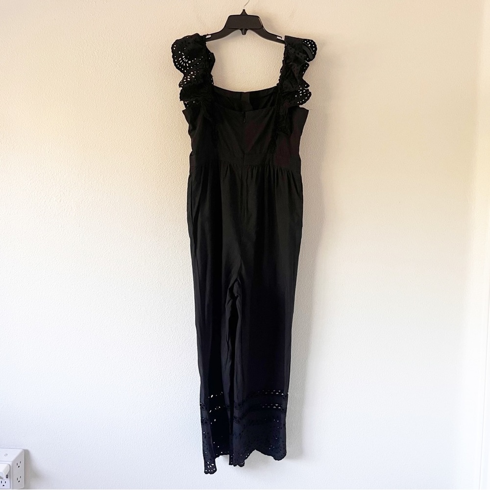 Madewell Eyelet Frilled-Strap Jumpsuit Size 8 - Picture 7 of 16